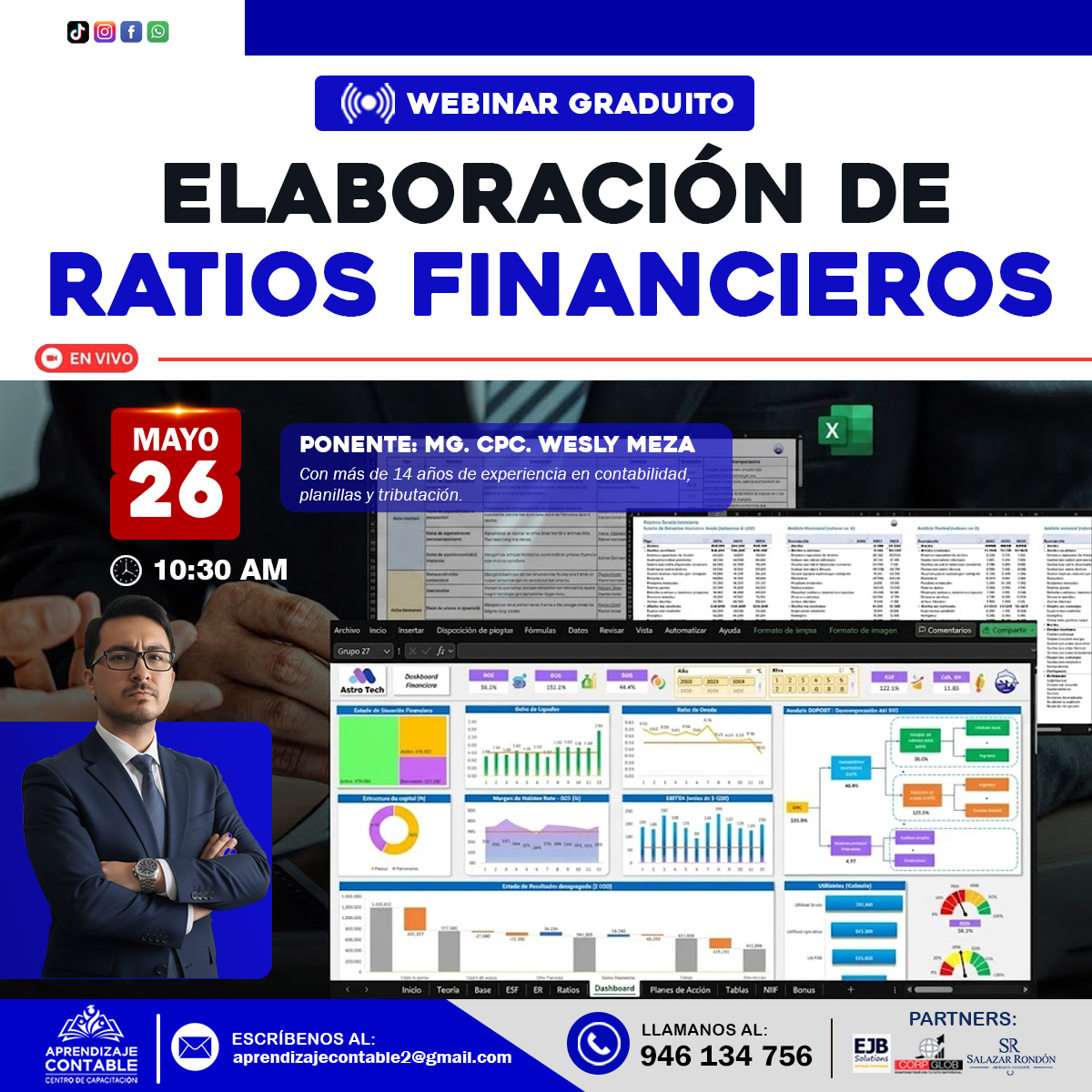Webinar ELABORACIÓN DE RATIOS FINANCIEROS